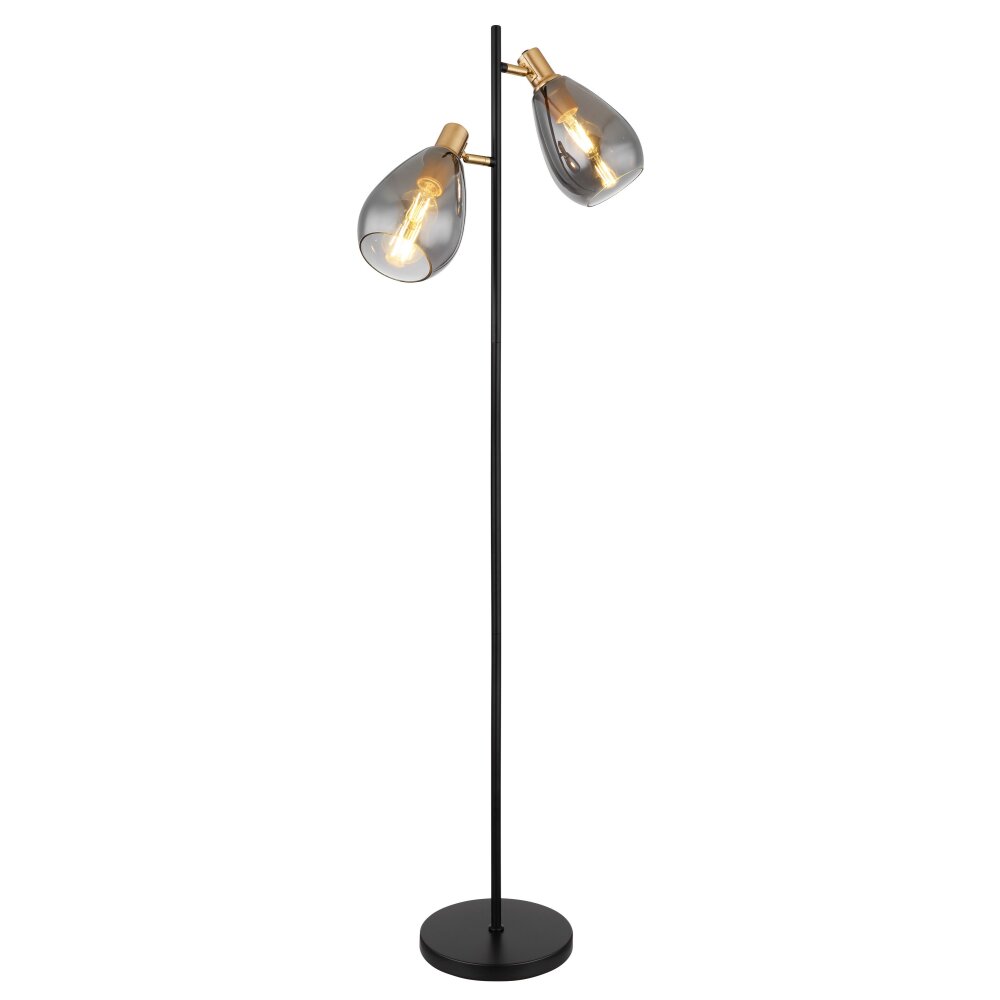 Globo FANNI Stehleuchte Schwarz, 2-flammig main product photo
