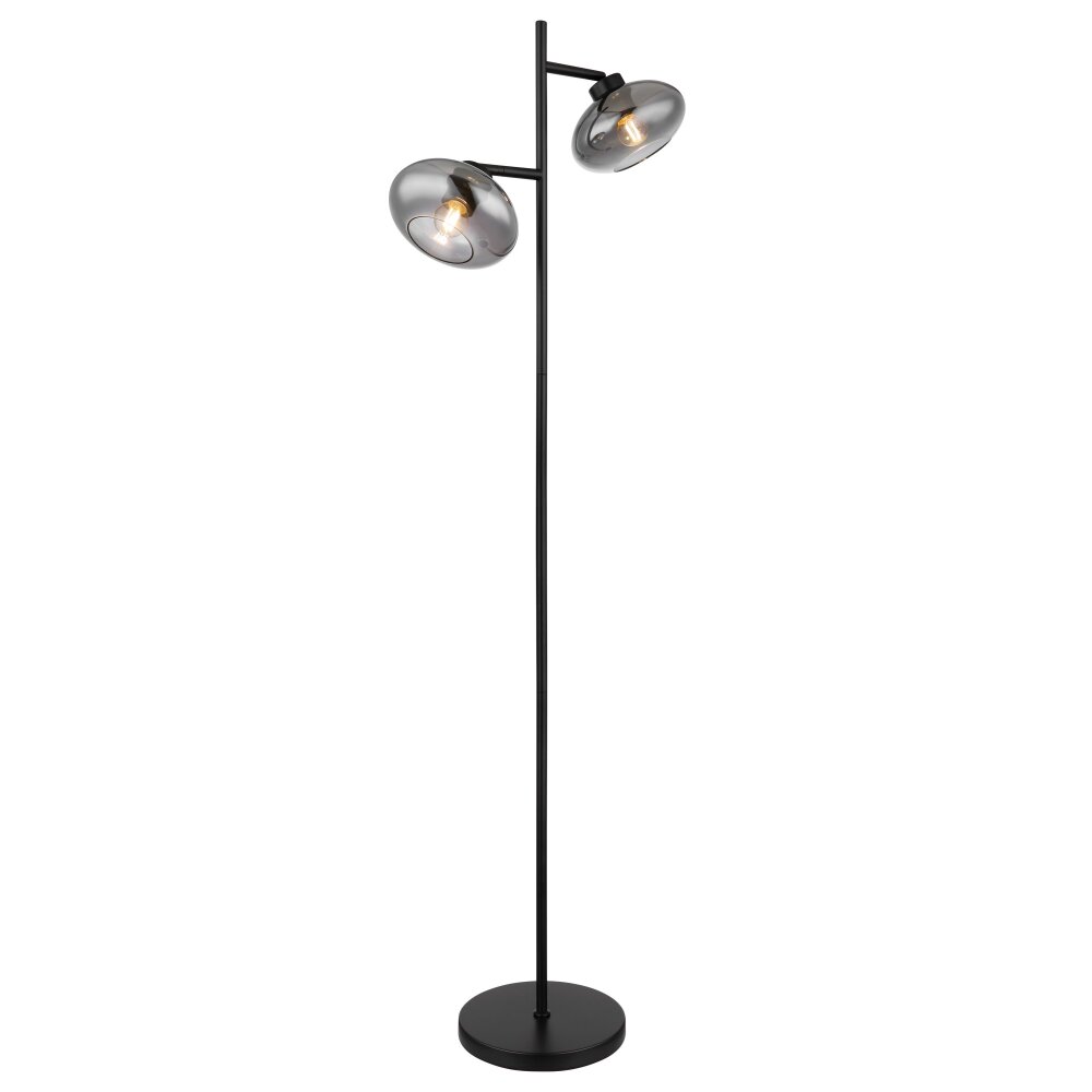 Globo SHAUN Stehleuchte Schwarz, 2-flammig main product photo