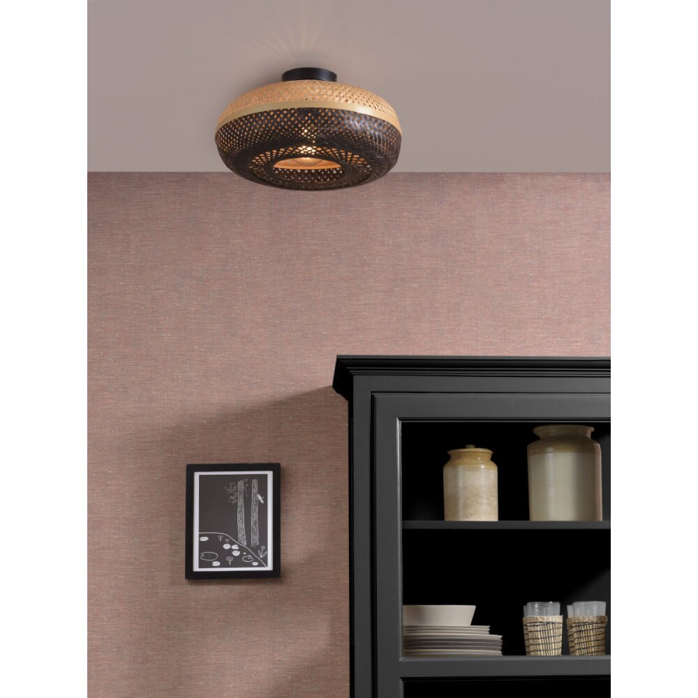 Good & Mojo PALAWAN Deckenleuchte Schwarz, 1-flammig main product photo