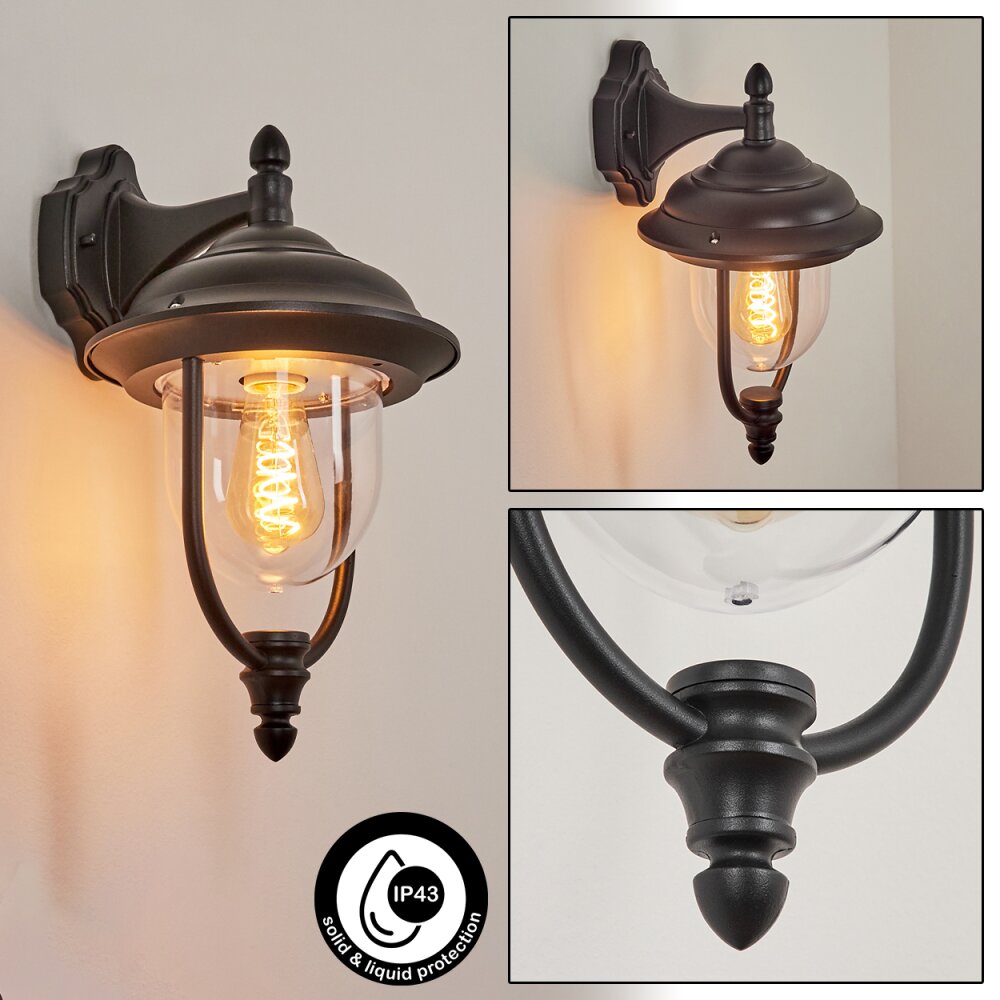 Tingha Außenwandleuchte Schwarz, 1-flammig main product photo