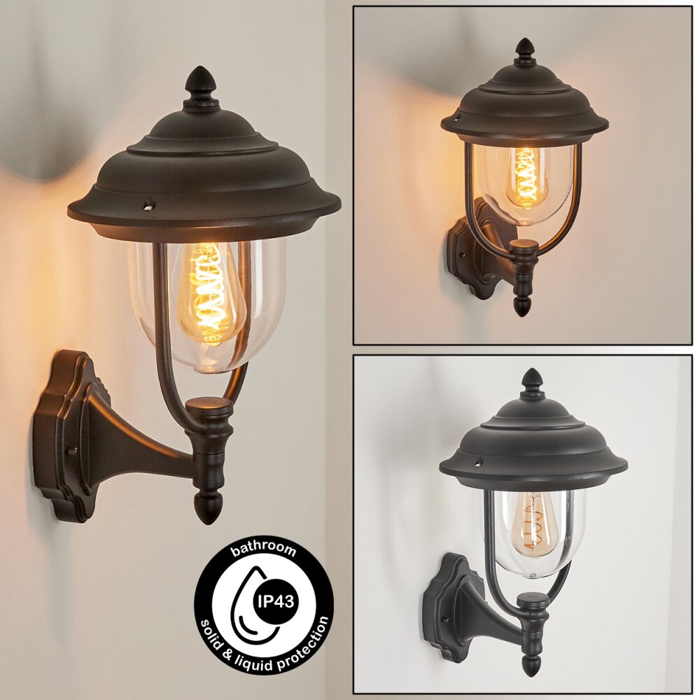 Tingha Außenwandleuchte Schwarz, 1-flammig main product photo
