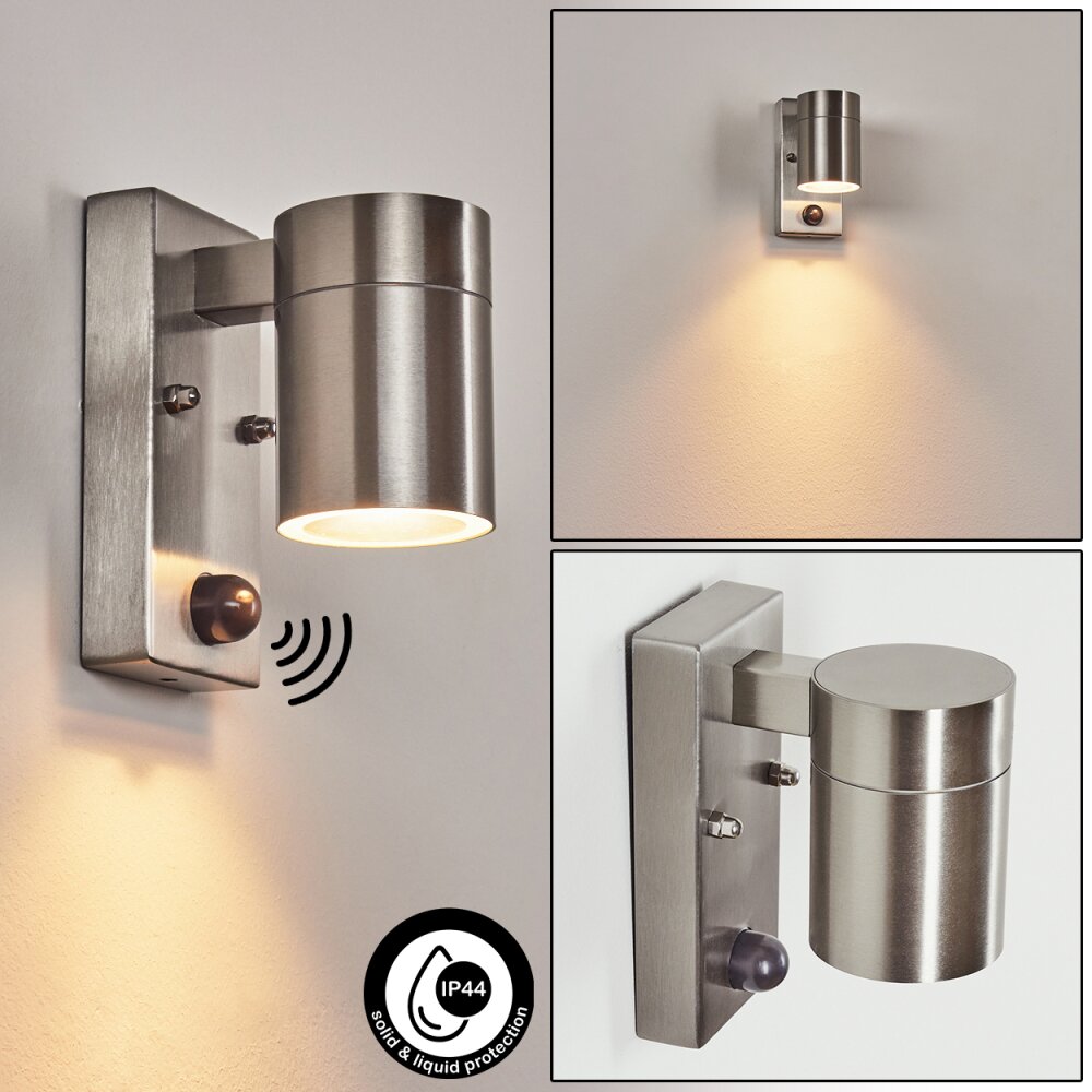 Bessiebelle Außenwandleuchte Edelstahl, 1-flammig, Bewegungsmelder main product photo