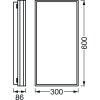 LEDVANCE Decorative Deckenpanel Weiß, 1-flammig