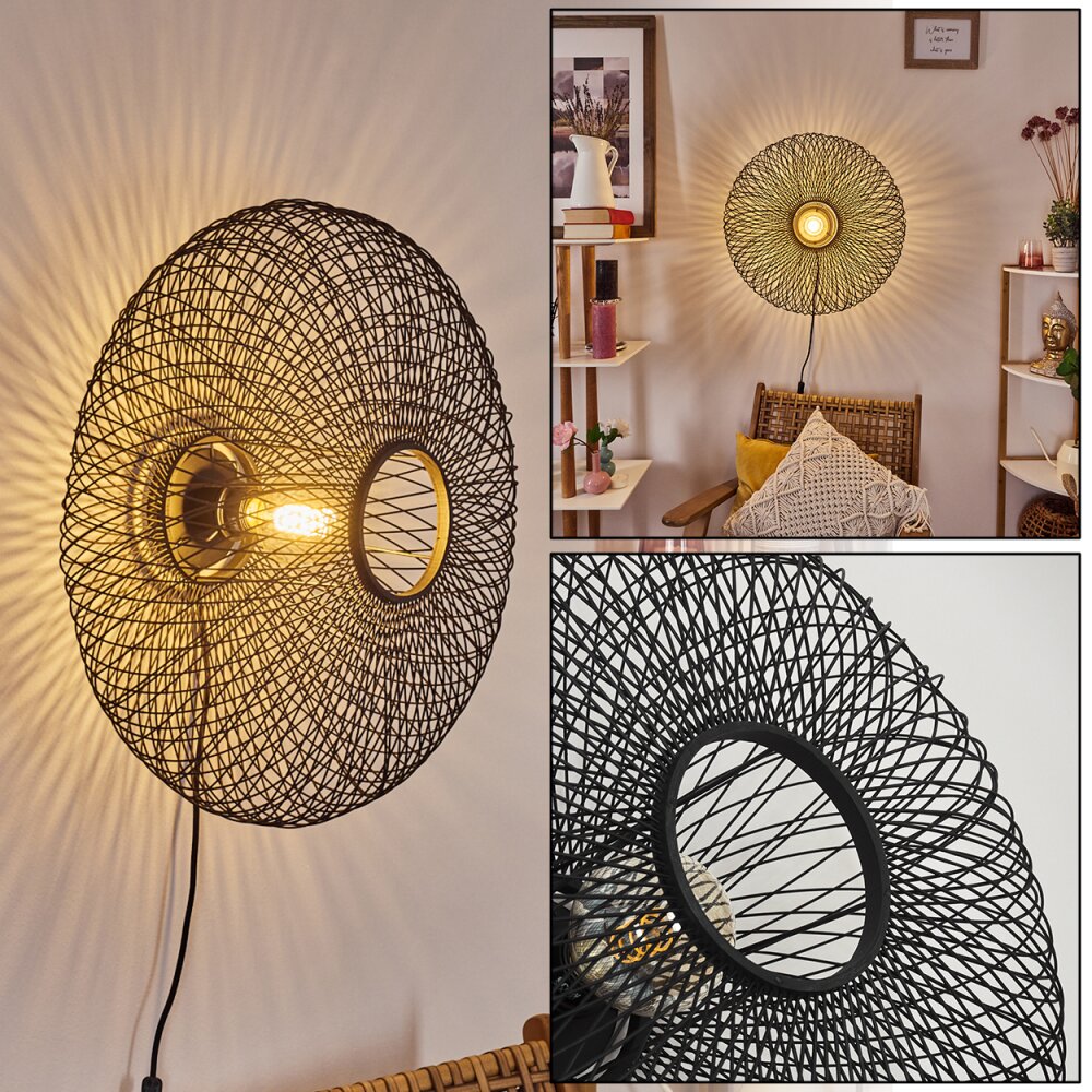 Brooker Wandleuchte Schwarz, 1-flammig main product photo