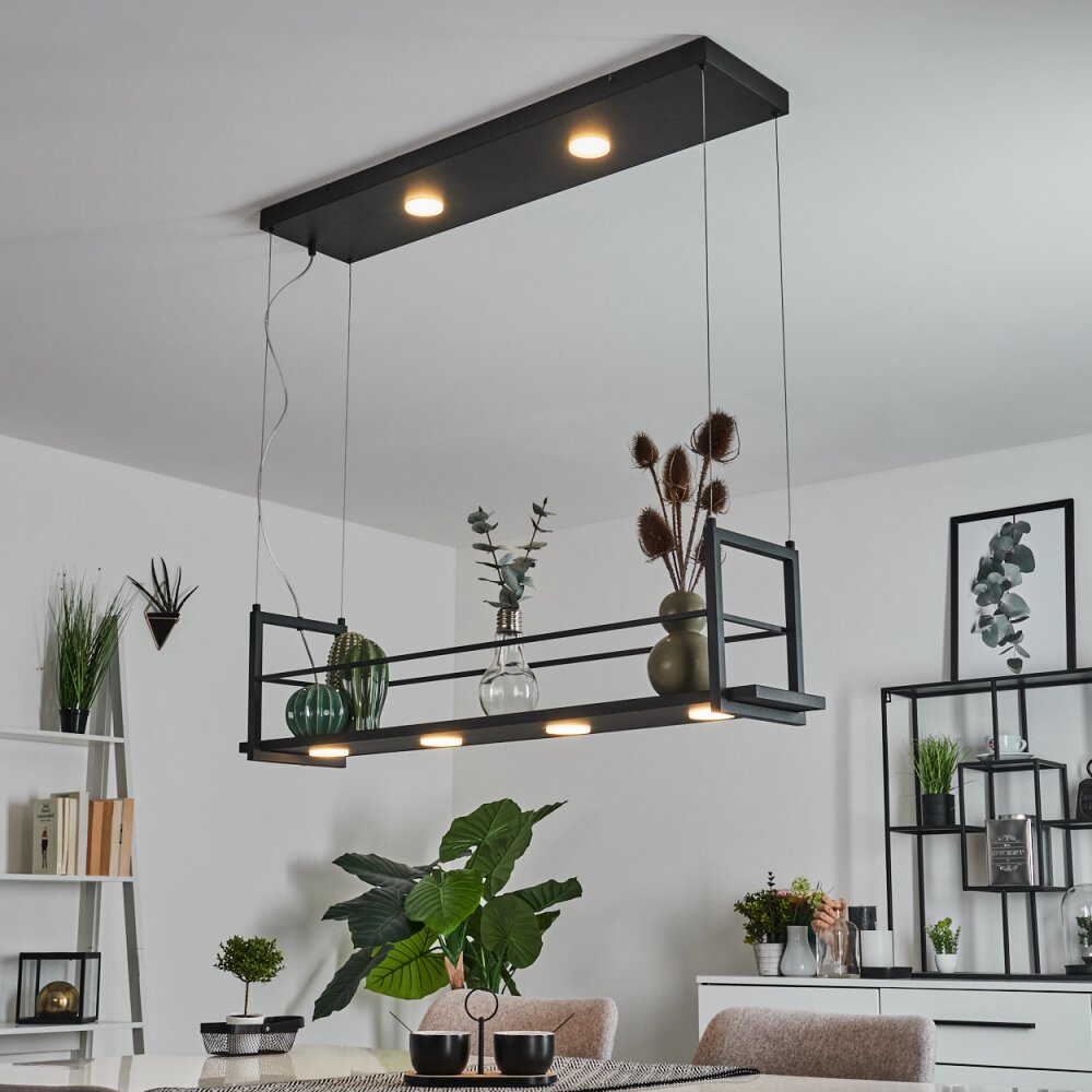 Quirihue Pendelleuchte LED Schwarz, Weiß, 6-flammig main product photo