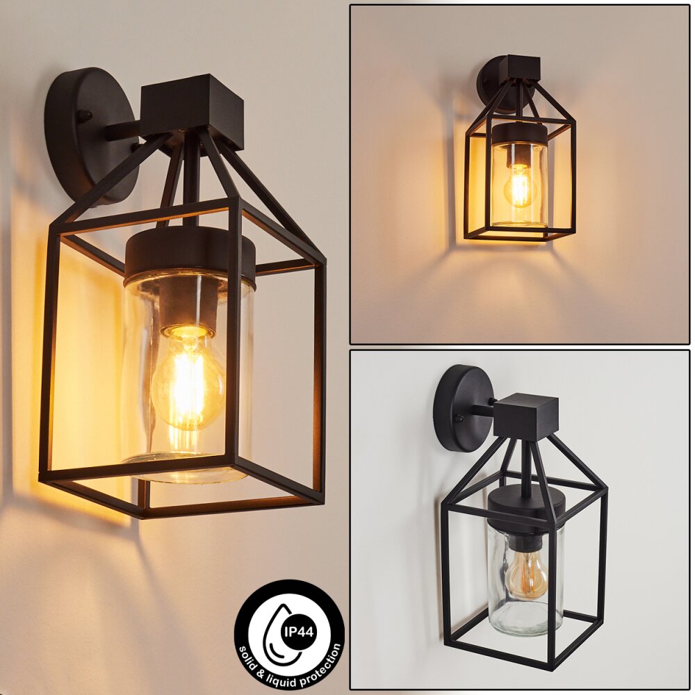 Fiskenes Außenwandleuchte Schwarz, 1-flammig main product photo