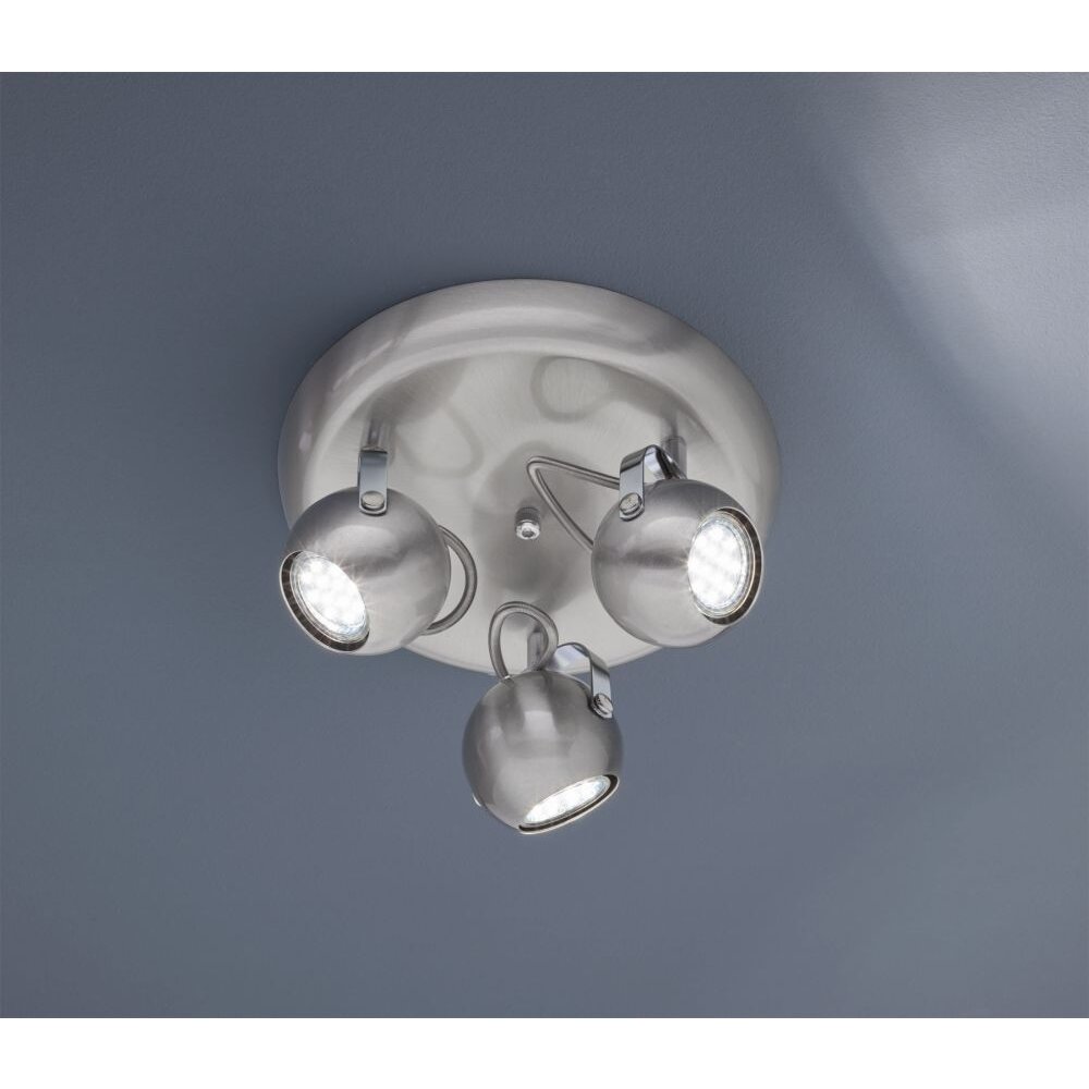 Reality BASTIA Strahler Nickel-Matt, 3-flammig main product photo