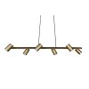 Trio Leuchten Marley Pendelleuchte Altmessing, 6-flammig