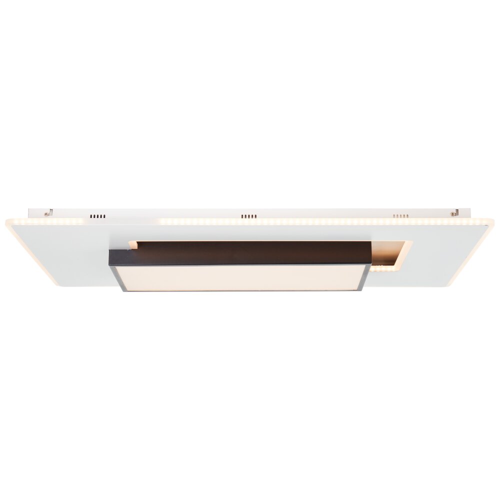 Brilliant Hutson Deckenleuchte LED Schwarz, Weiß, 1-flammig, Fernbedienung main product photo