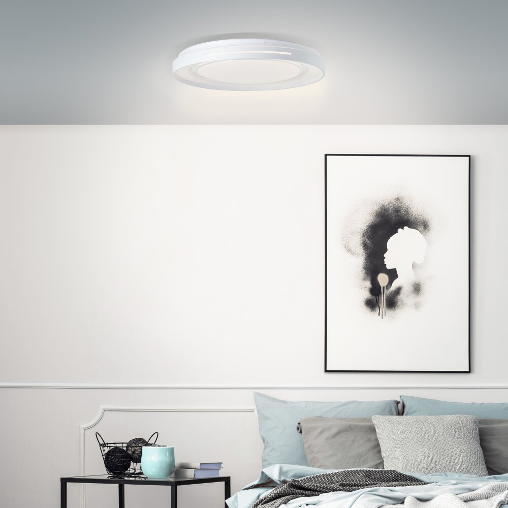 Brilliant Barty Deckenleuchte LED Chrom, Weiß, 1-flammig, Fernbedienung main product photo