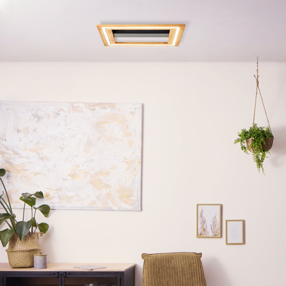 Brilliant Rhea Deckenleuchte LED Braun, Schwarz, 1-flammig main product photo