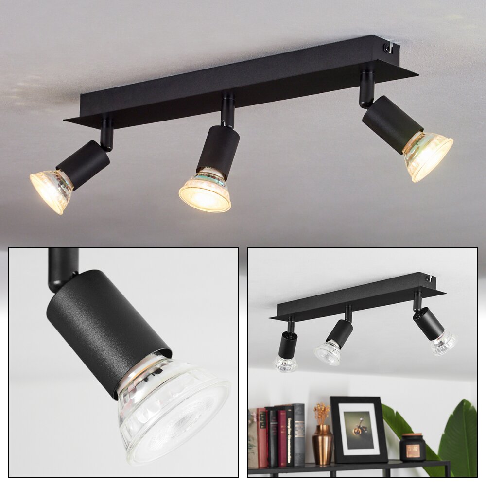 Castillo Deckenleuchte Schwarz, 3-flammig main product photo
