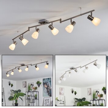 Villaseca  Deckenleuchte LED Nickel-Matt, 6-flammig