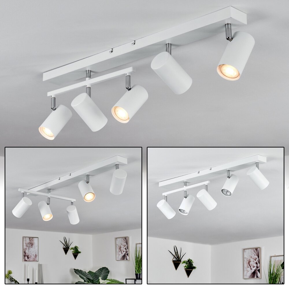 Javel Deckenleuchte Chrom, Weiß, 5-flammig main product photo