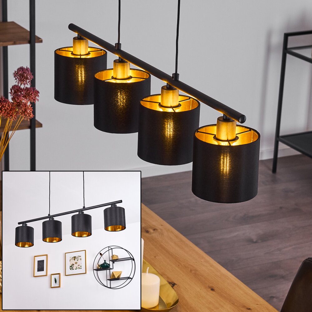Alsen Pendelleuchte Schwarz, 4-flammig main product photo
