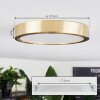 Finsrud Deckenpanel LED Gold, 1-flammig