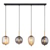 Globo BLACKY Pendelleuchte Messing, Schwarz, 4-flammig