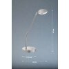 FHL easy Luna Tischleuchte LED Nickel-Matt, 1-flammig