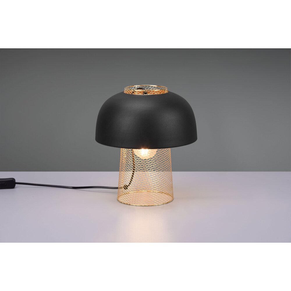Reality Punch Tischleuchte Gold, Schwarz, 1-flammig main product photo