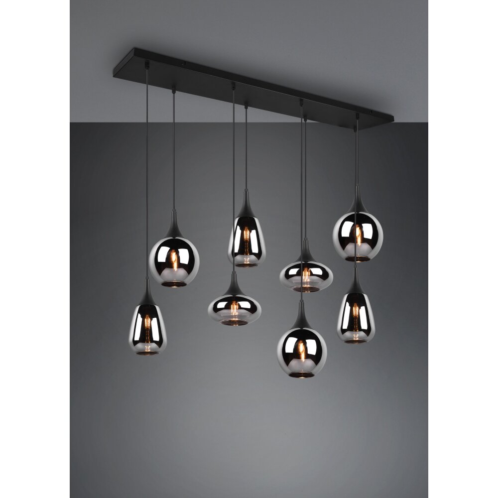 Trio Lumina Pendelleuchte Schwarz, 8-flammig main product photo