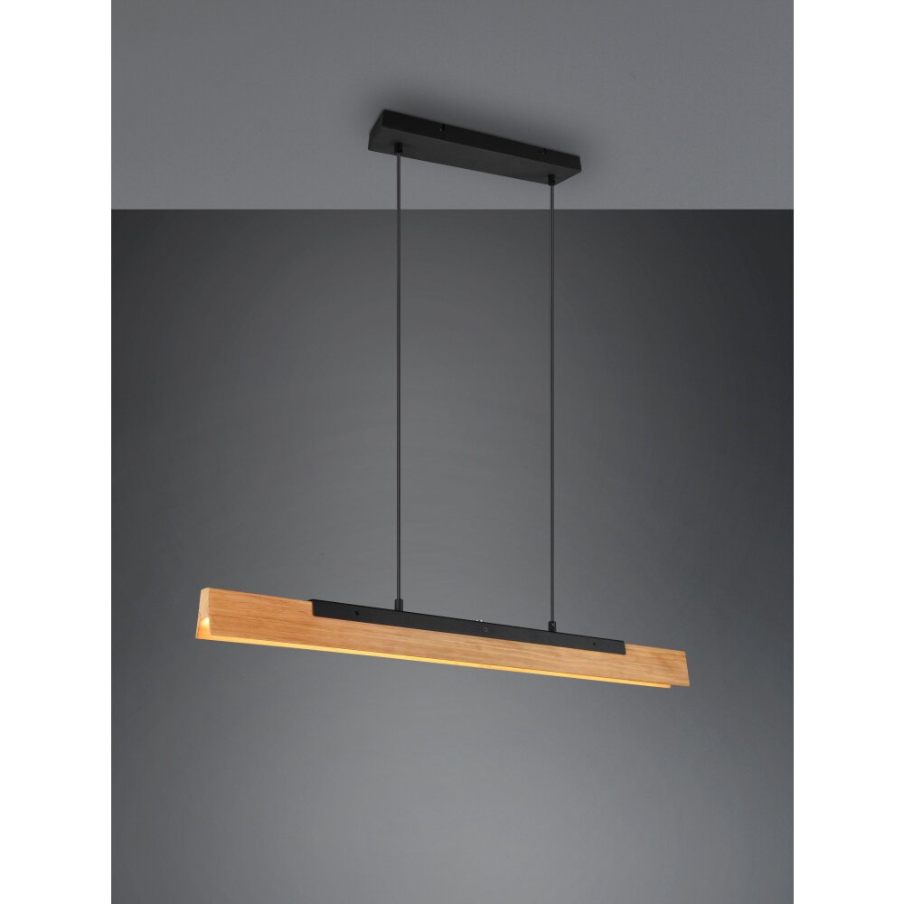 Trio Kerala Pendelleuchte LED Schwarz, 1-flammig main product photo