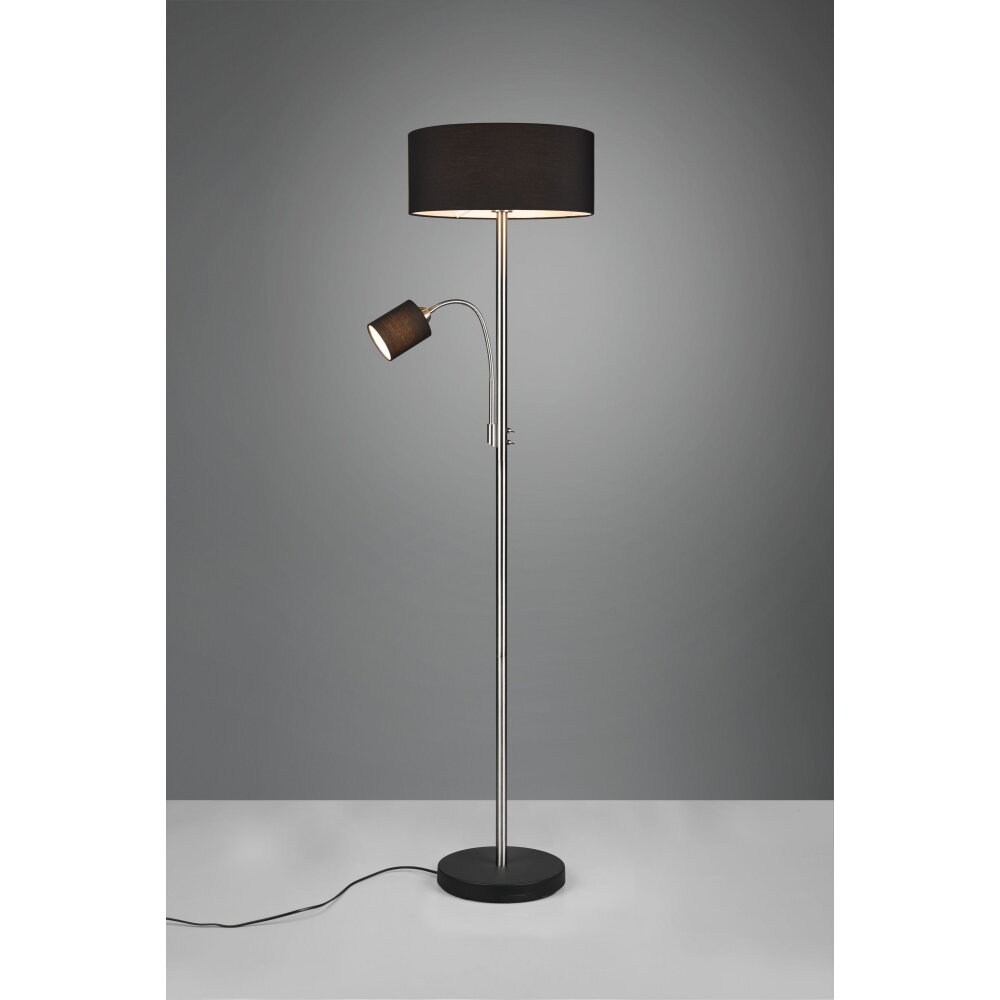 Trio Motel Stehleuchte Nickel-Matt, 1-flammig main product photo
