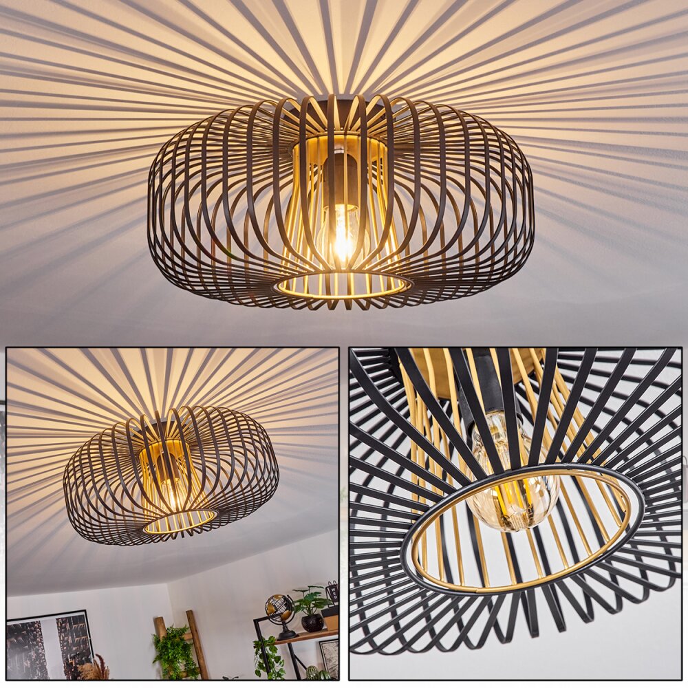 Oravi Deckenleuchte Schwarz-Gold, 1-flammig main product photo
