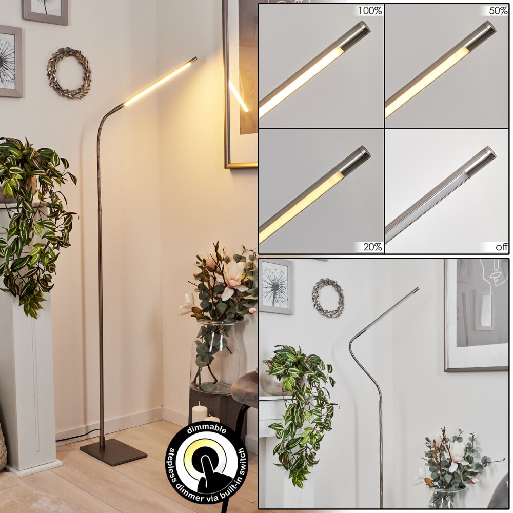 Reuland Stehleuchte LED Nickel-Matt, 1-flammig main product photo