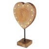 Globo HERZ Solarleuchte LED Holzoptik, 13-flammig