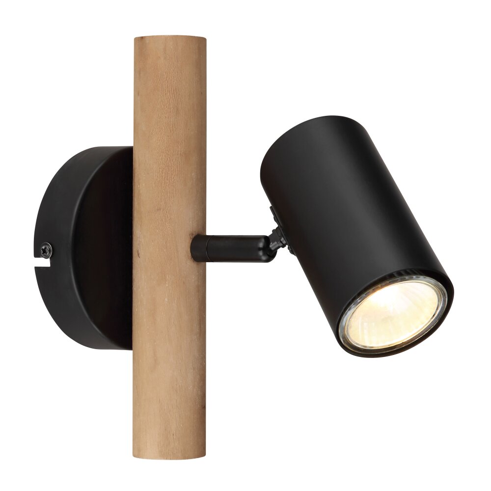 Globo HERTI Wandleuchte Braun, Schwarz, 1-flammig main product photo