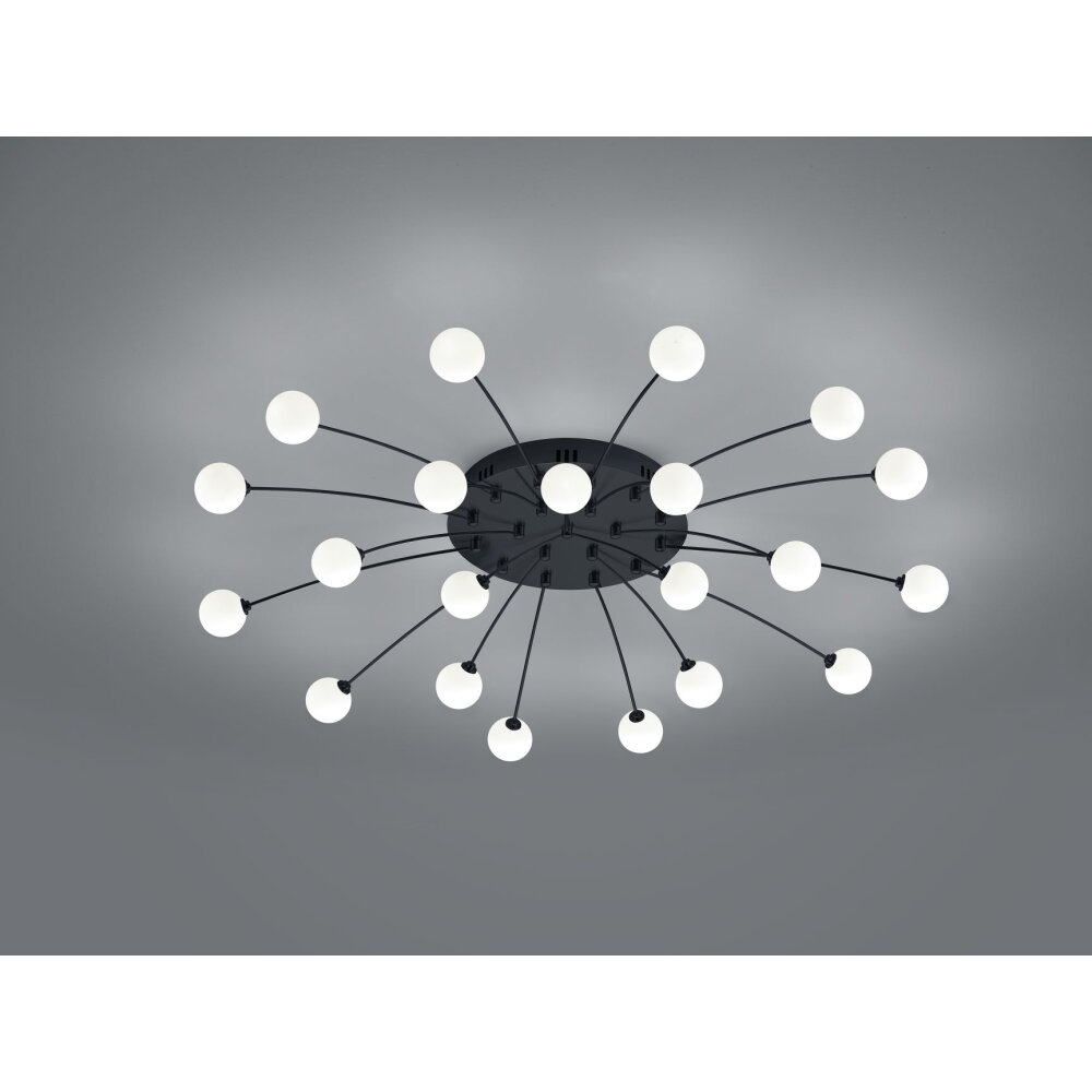 Trio Bullet Deckenleuchte LED Schwarz, 21-flammig main product photo