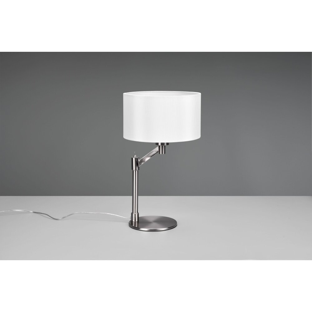 Trio Cassio Tischleuchte Nickel-Matt, 1-flammig main product photo
