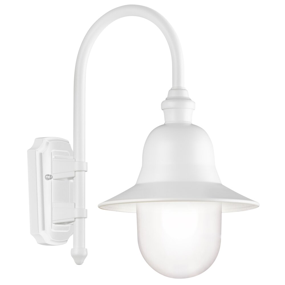 LCD Lengerich Aussenwandleuchte Weiß, 1-flammig main product photo