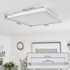 Audrieu Deckenpanel LED Weiß, 2-flammig
