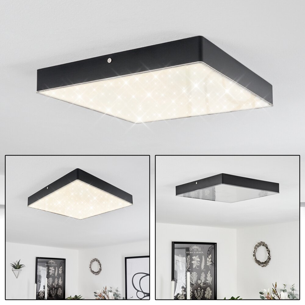 Mentque Deckenpanel LED Schwarz, 1-flammig main product photo