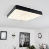 Mentque Deckenpanel LED Schwarz, 1-flammig
