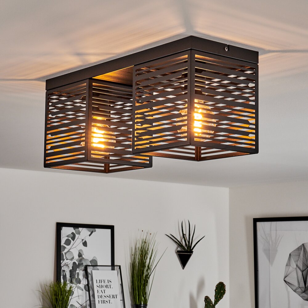 Cire Deckenleuchte Schwarz, 2-flammig main product photo