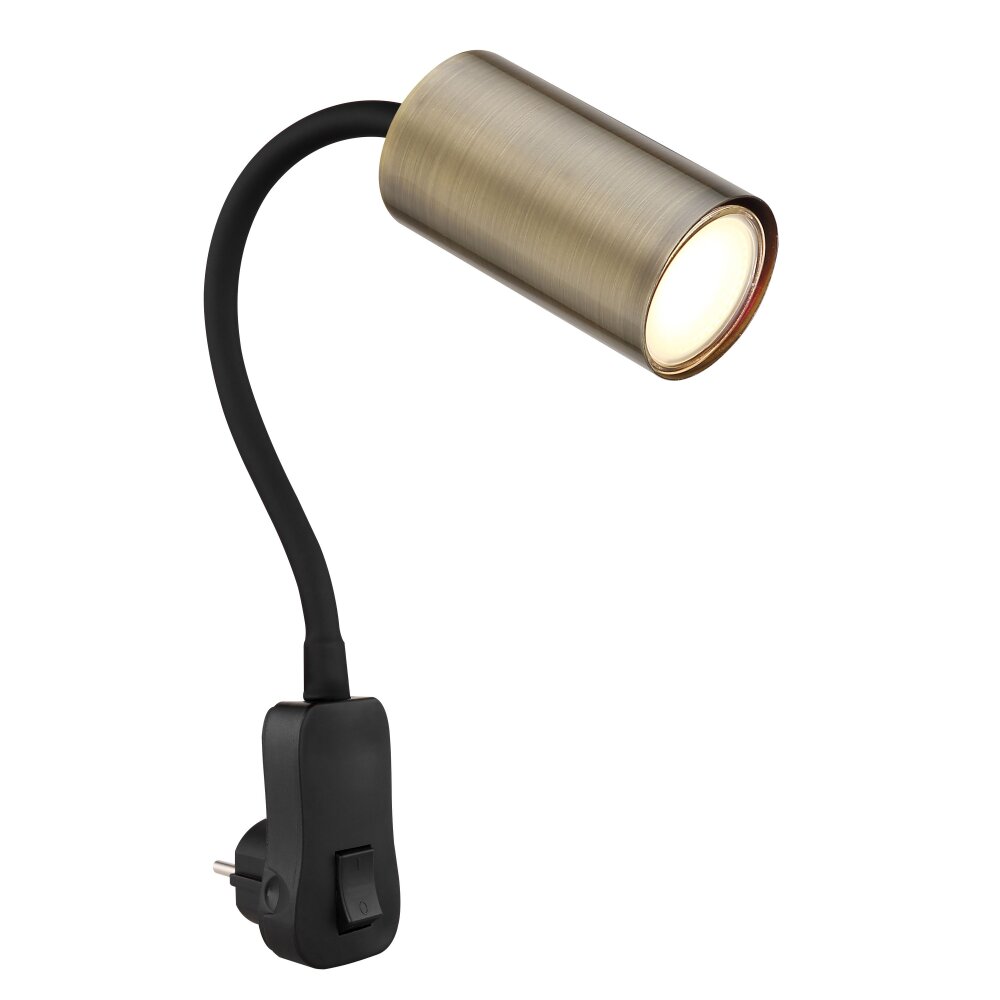 Globo ROBBY Wandleuchte Schwarz, 1-flammig main product photo