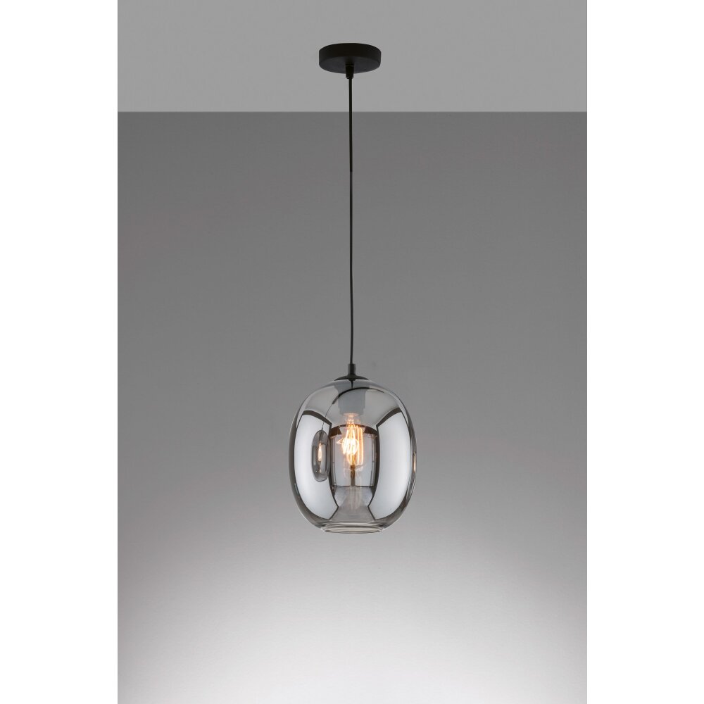 Fischer & Honsel Nayla Pendelleuchte Schwarz, 1-flammig main product photo