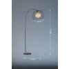 Fischer & Honsel Wire Bogenlampe Schwarz, 1-flammig
