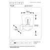 Lucide TULSA Außenwandleuchte Schwarz, 1-flammig