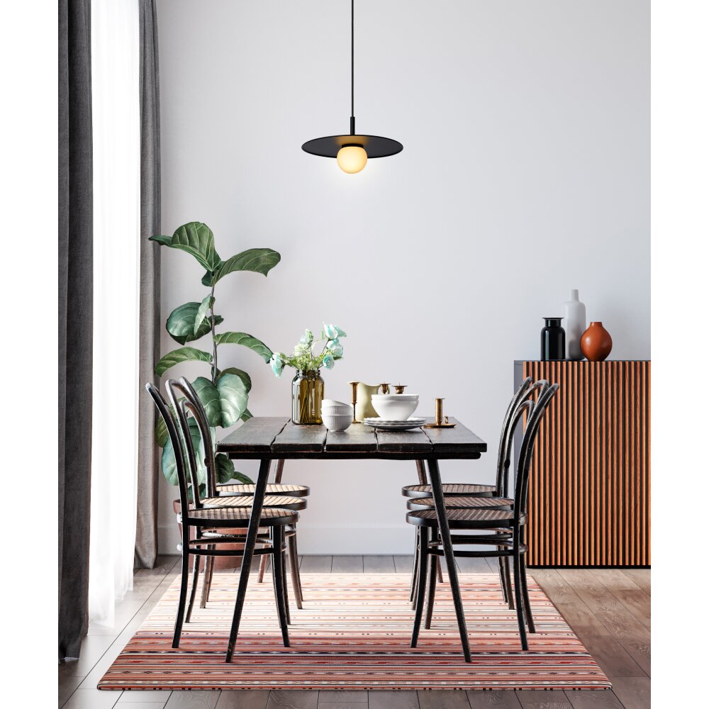 Lucide TOPHER Hängeleuchte Schwarz, 1-flammig main product photo