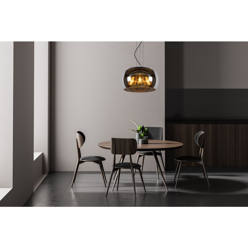 Lucide OLIVIA Hängeleuchte Schwarz, 3-flammig main product photo