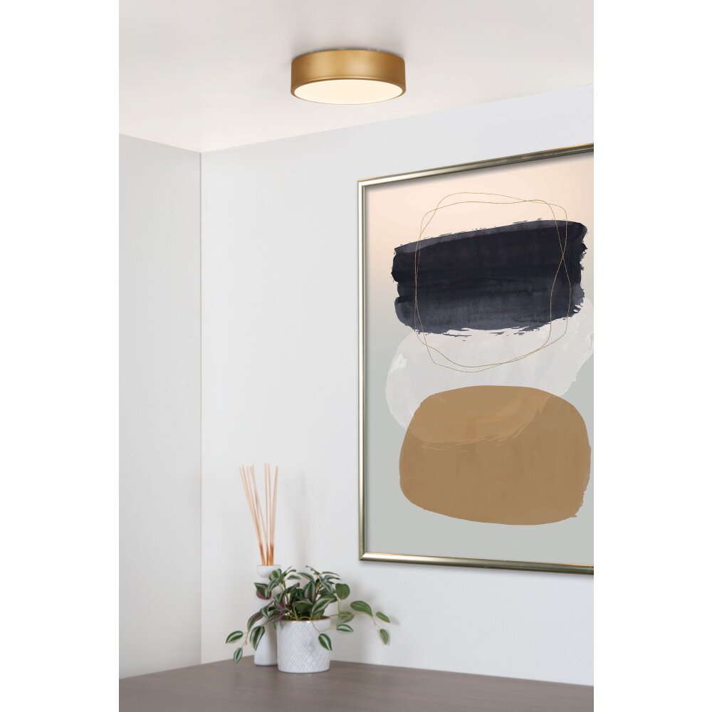 Lucide UNAR Deckenpanel LED Gold, Messing, 1-flammig main product photo