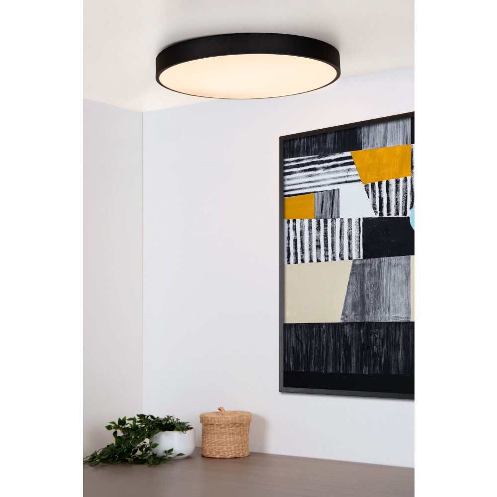 Lucide UNAR Deckenpanel LED Schwarz, 1-flammig main product photo