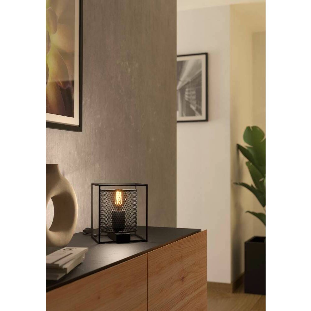 Eglo CATTERICK Tischleuchte Schwarz, 1-flammig main product photo