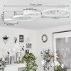 Fombillou Deckenleuchte LED Weiß, 1-flammig
