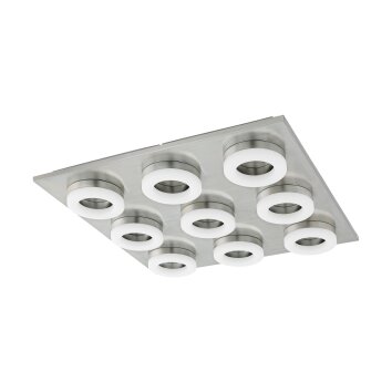 Eglo BRESSANONE Deckenleuchte LED Nickel-Matt, 9-flammig Eglo BRESSANONE Deckenleuchte LED Nickel-Matt, 9-flammig