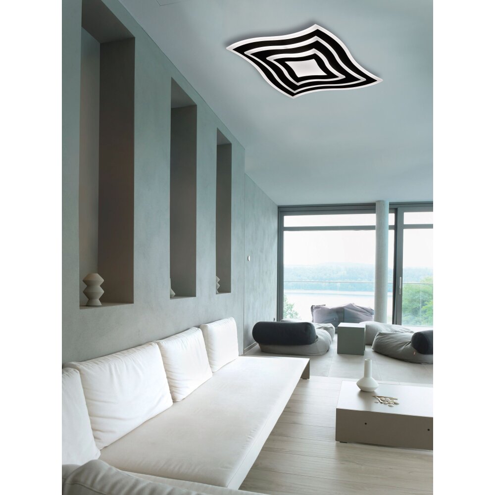 Fischer & Honsel Gorden Deckenleuchte LED Schwarz, 1-flammig, Fernbedienung main product photo