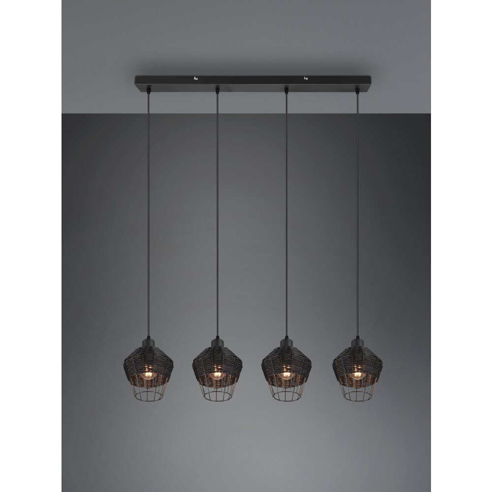 Reality Borka Pendelleuchte Schwarz, 4-flammig main product photo